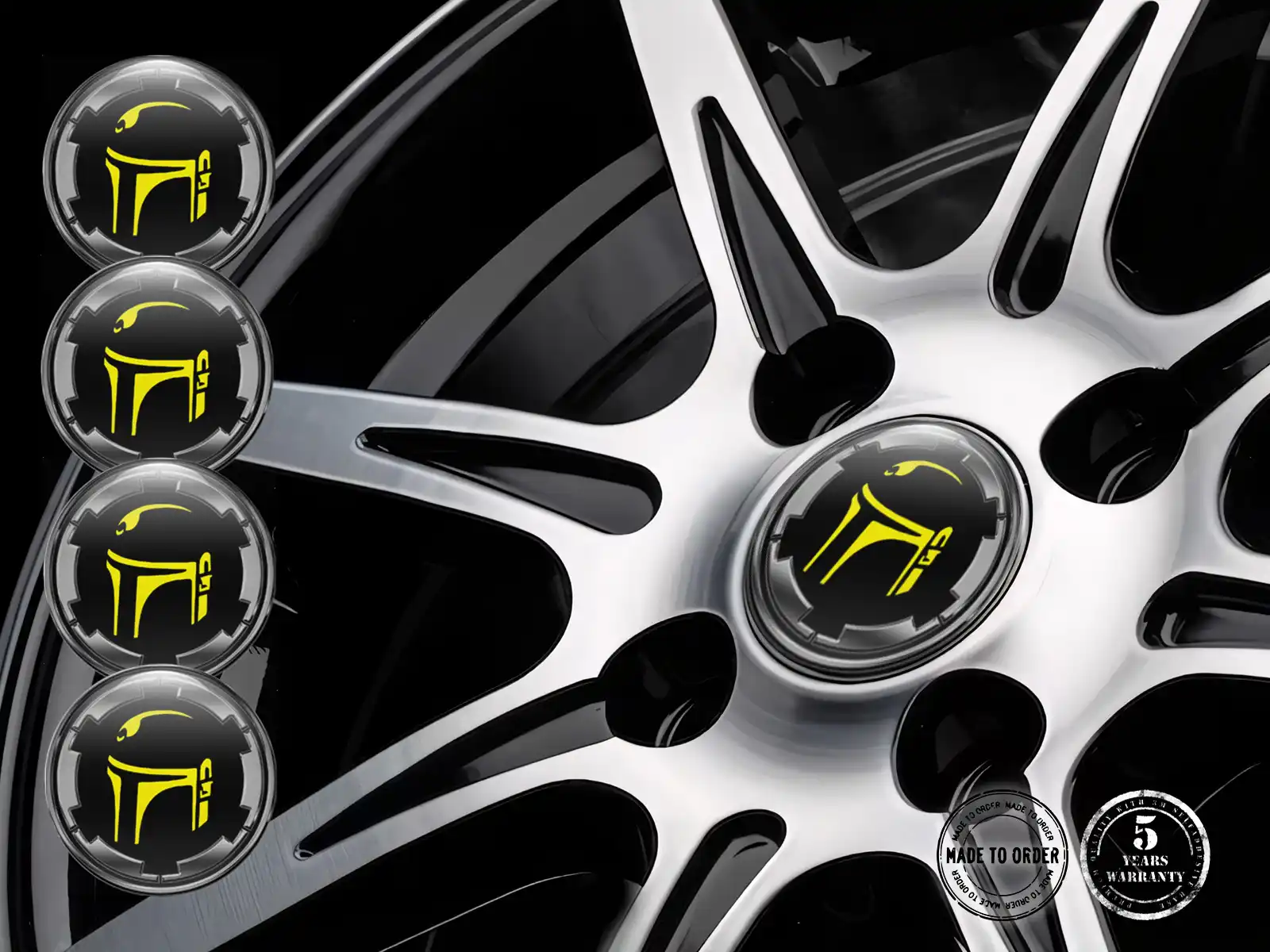 Wheel Sticker Logo Epoxy Dome Edition